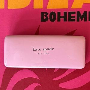 Kate Spade Pink Green Hardshell Sunglasses Case